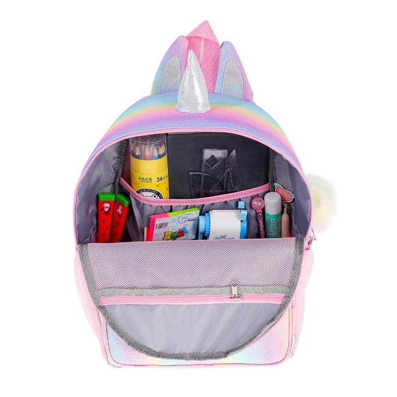 NWT Unicorn Toddler Princess Backpack Bag - Picture 4 of 7